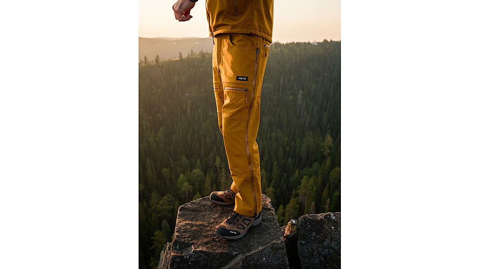 Huto Lifestyle Multi Climate Water Resistant Hunting Pants, Mustard Brown, 40x33, MULTCLIM-PNT-CYTBRN-40