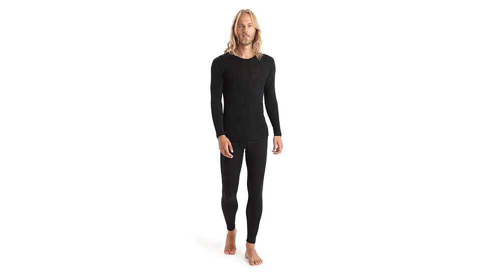 Icebreaker 175 Everyday Long Sleeve Crewe Thermal Top - Men's, Black, Small, IB104483001S