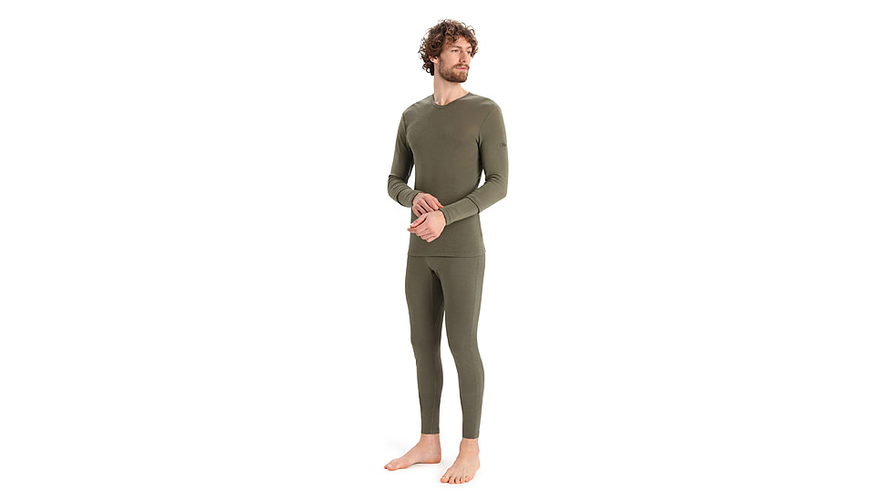 Icebreaker 175 Everyday Long Sleeve Crewe Thermal Top - Mens, Loden, Medium, IB104483069M