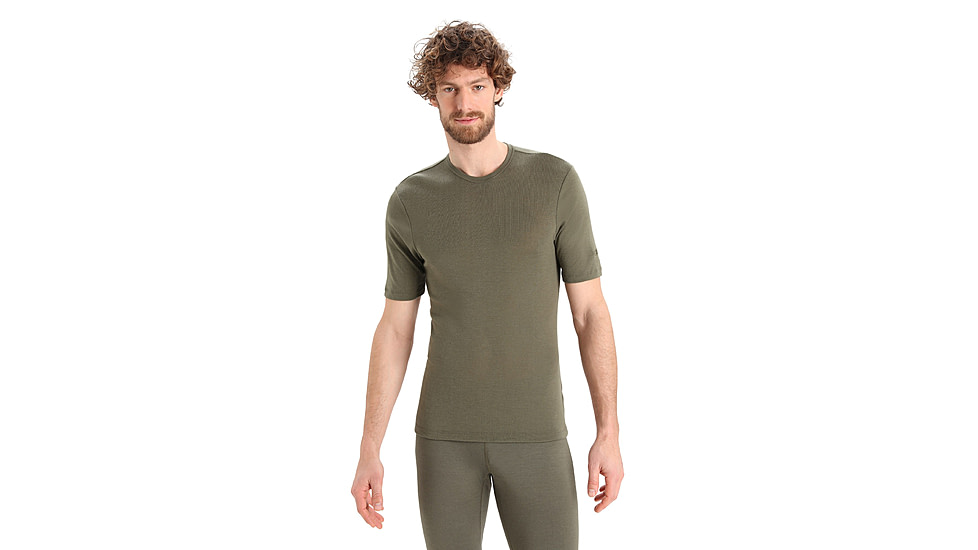 Icebreaker 175 Everyday Short Sleeve Crewe Thermal Top - Mens, Loden, Medium, IB104482069M