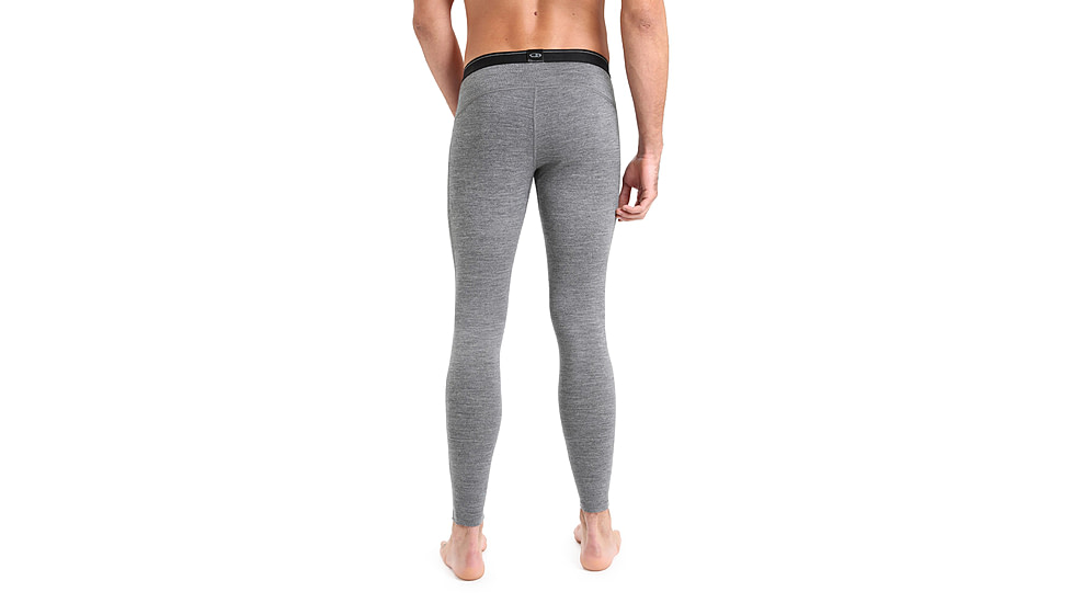 Icebreaker 200 Oasis Leggings w/ Fly - Mens, Gritstone Heather, 2XL, IB104370013XXL