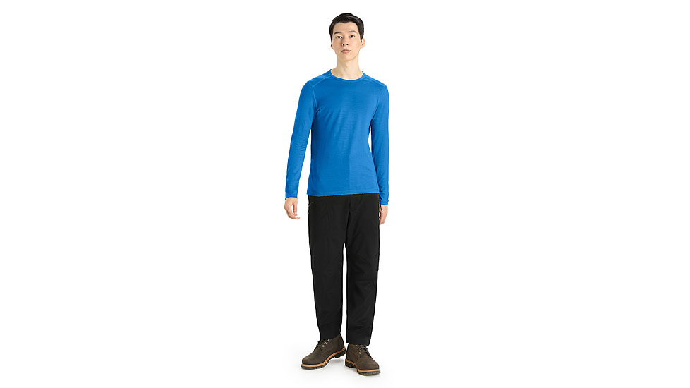 Icebreaker 200 Oasis Long Sleeve Crewe - Mens, Lazurite, Large, IB104365580L