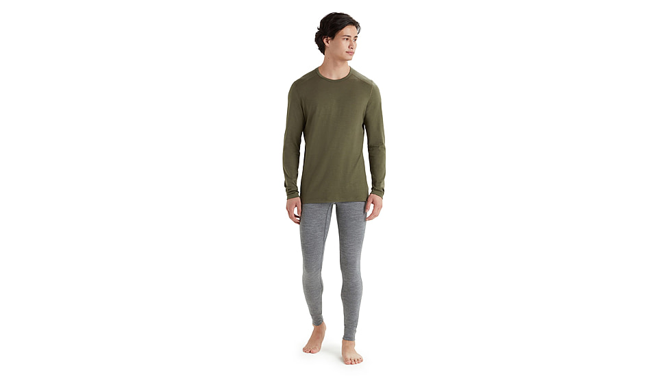 Icebreaker 200 Oasis Long Sleeve Crewe - Mens, Loden, 2XL, IB104365069XXL