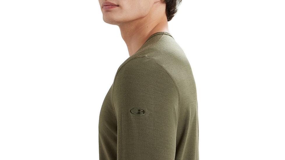 Icebreaker 200 Oasis Long Sleeve Crewe - Mens, Loden, 2XL, IB104365069XXL
