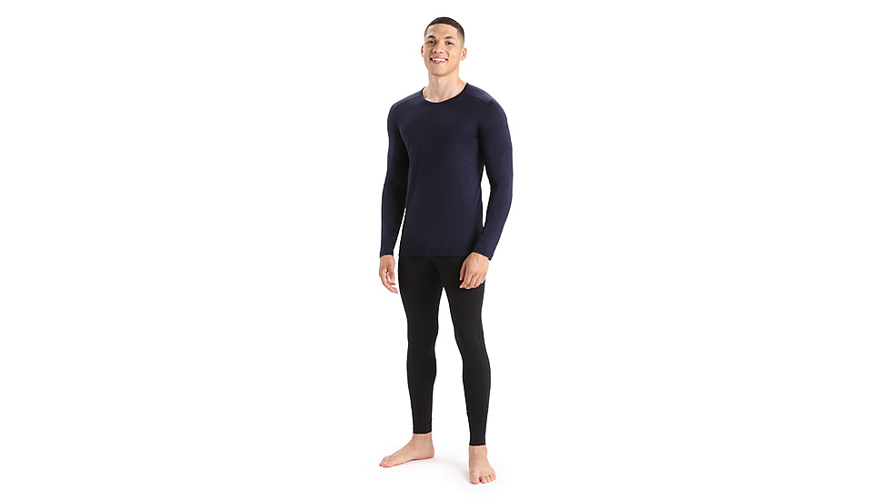 Icebreaker 200 Oasis Long Sleeve Crewe - Men's, Midnight Navy, 3XL, IB1043654013XL