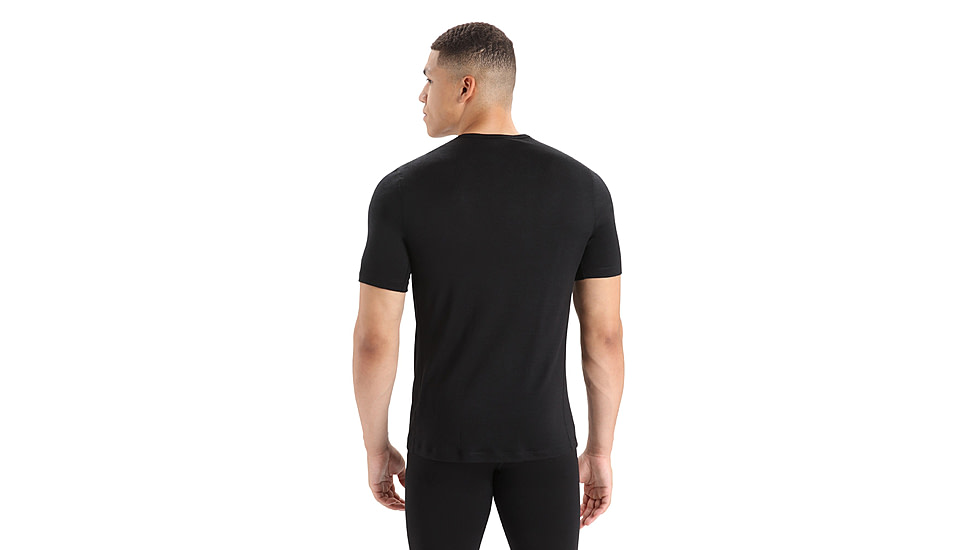 Icebreaker Merino 200 Oasis SS Crewe - Men's, Black, Medium, IB104509001M