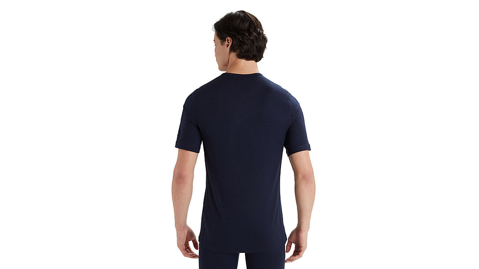 Icebreaker 200 Oasis Short Sleeve Crewe Thermal Top - Mens, Midnight Navy, 2XL, IB104509401XXL