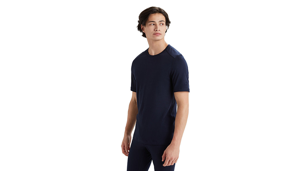 Icebreaker 200 Oasis Short Sleeve Crewe Thermal Top - Mens, Midnight Navy, 2XL, IB104509401XXL