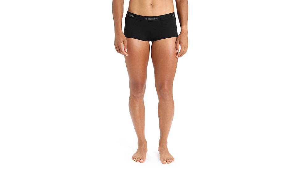 Icebreaker 200 Oasis Thermal Boy Shorts - Womens, Black, Extra Small, IB104467001XS