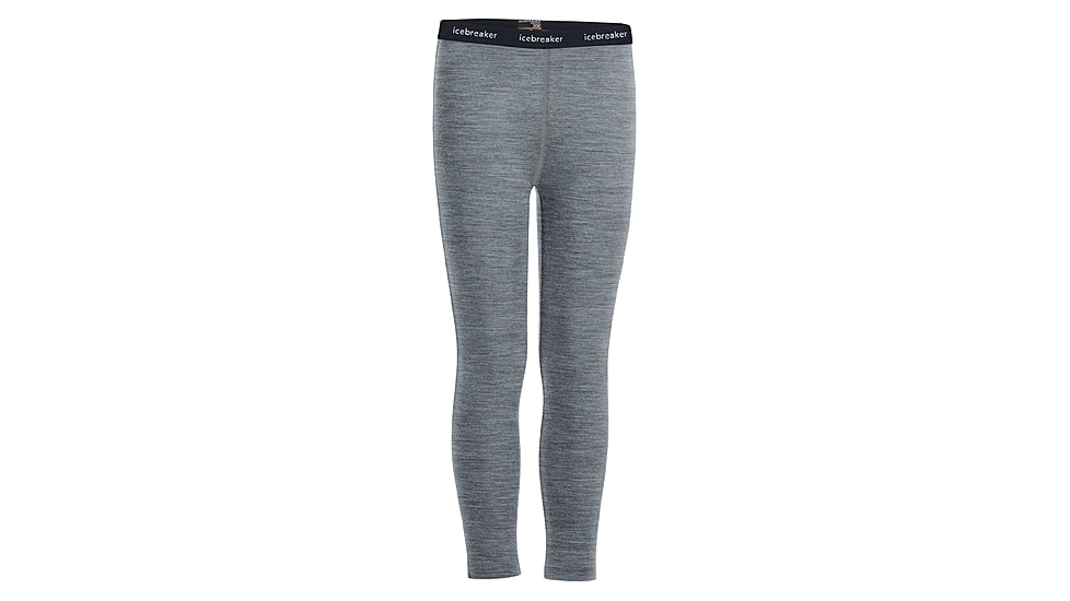 Icebreaker 200 Oasis Thermal Leggings - Kids, Gritstone Heather, 3US, IB1045030133