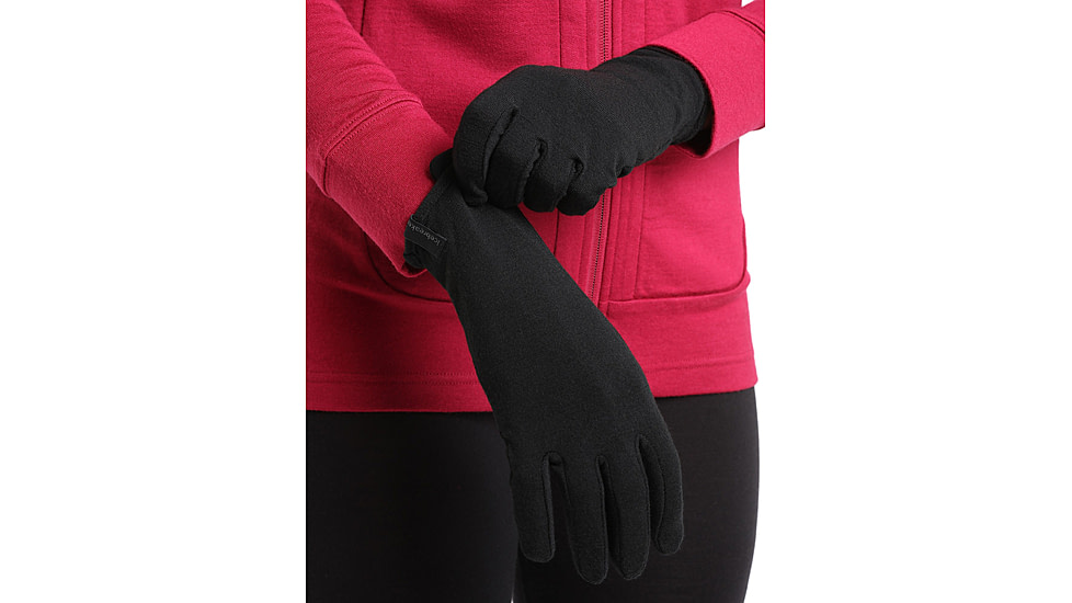 Icebreaker 260 Tech Glove Liners, Black, Medium, IB104827001M