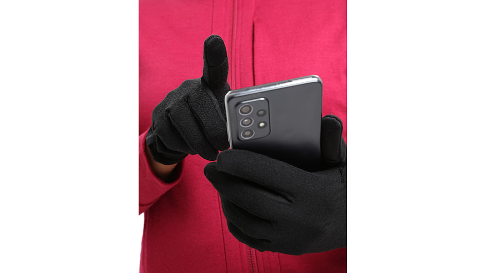 Icebreaker 260 Tech Glove Liners, Black, Medium, IB104827001M