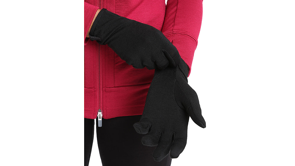 Icebreaker 260 Tech Glove Liners, Black, Medium, IB104827001M