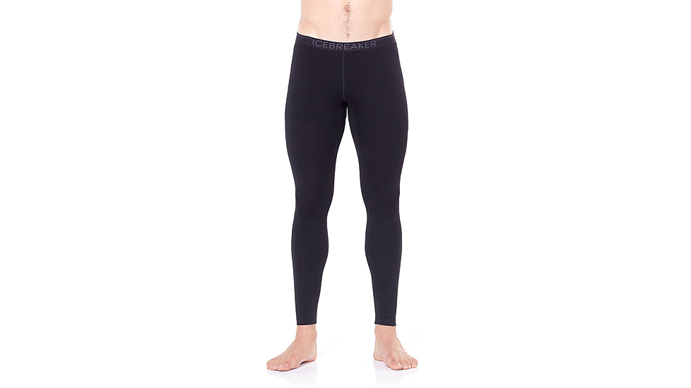 Icebreaker 260 Tech Leggings w Fly - Mens, Black, Extra Large, 104374001XL
