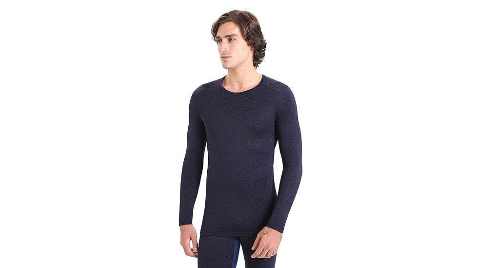Icebreaker 260 Tech Long Sleeve Crewe Thermal Top - Men's, Midnight Navy, 3XL, IB1043714013XL