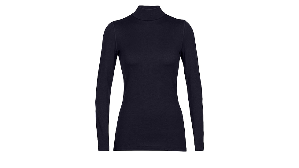 Icebreaker 260 Tech Long Sleeve Turtleneck Thermal Top - Womens, Midnight Navy, Extra Large, IB0A56IF401XL