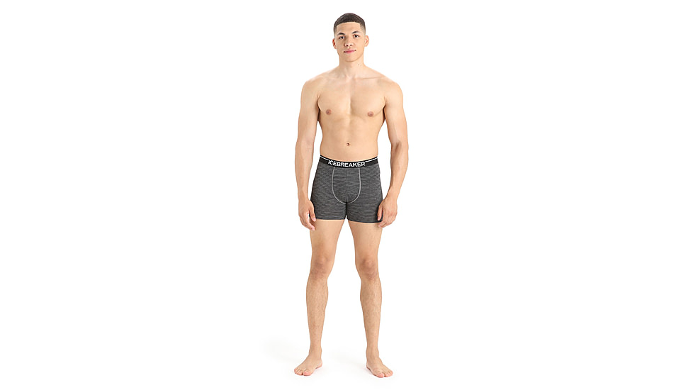 Icebreaker Anatomica Boxers - Mens, Gritstone Heather, Medium, IB103029038M