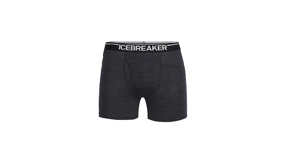 Icebreaker Anatomica Boxers w/ Fly - Men's, Jet Heather, Medium, IB103030011M