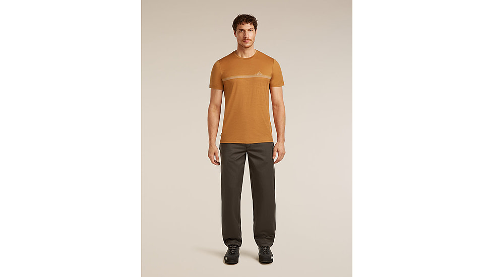 Icebreaker Merino 150 Tech Lite Short Sleeve Range Stripes T-Shirt - Mens