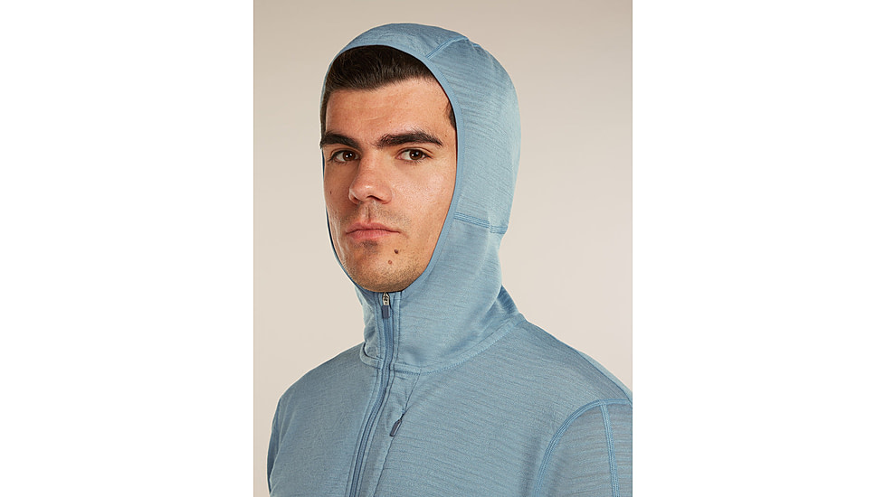 Icebreaker Merino Blend 200 RealFleece Descender Long Sleeve Zip Hoodie - Mens