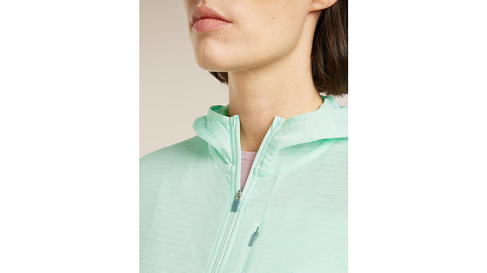 Icebreaker Merino Blend 200 RealFleece Descender Long Sleeve Zip Hoodie - Womens