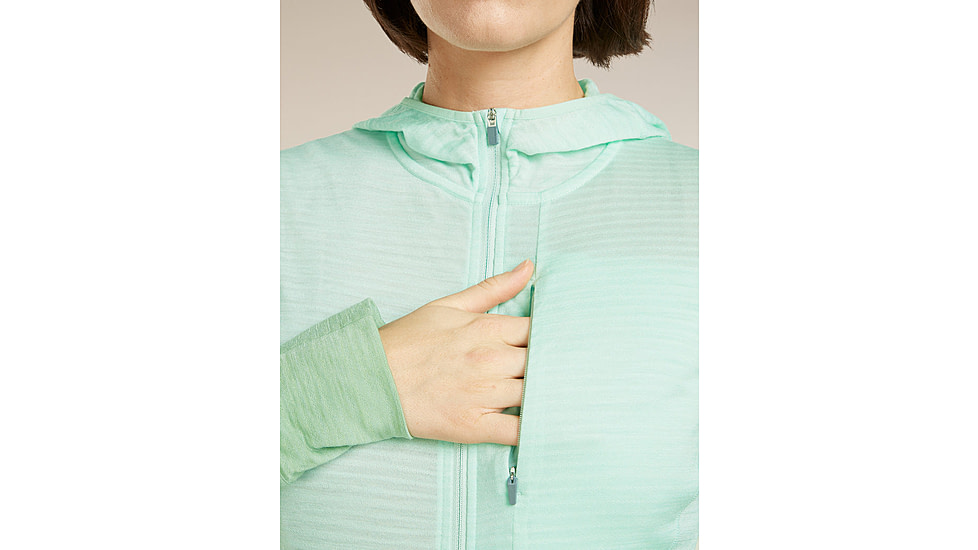Icebreaker Merino Blend 200 RealFleece Descender Long Sleeve Zip Hoodie - Womens