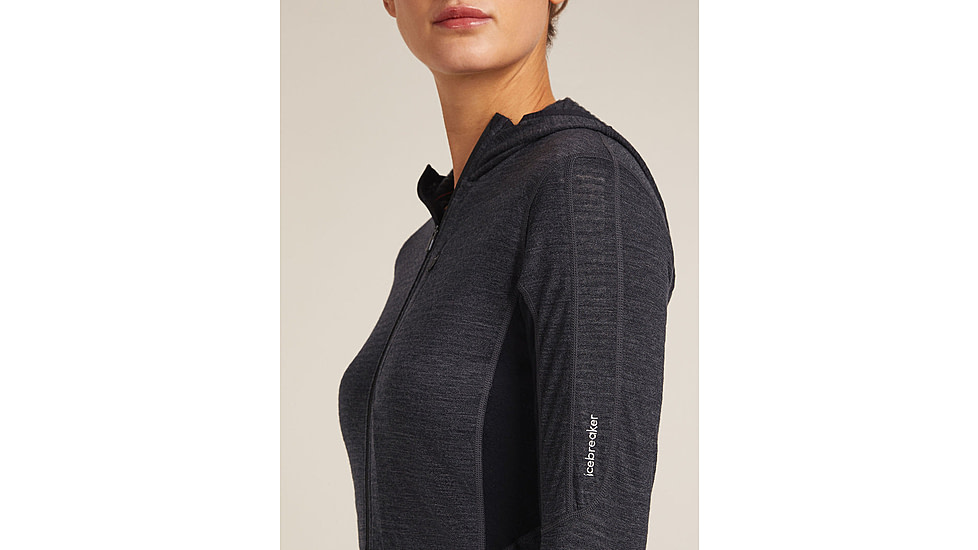 Icebreaker Merino Blend 200 RealFleece Descender Long Sleeve Zip Hoodie - Womens