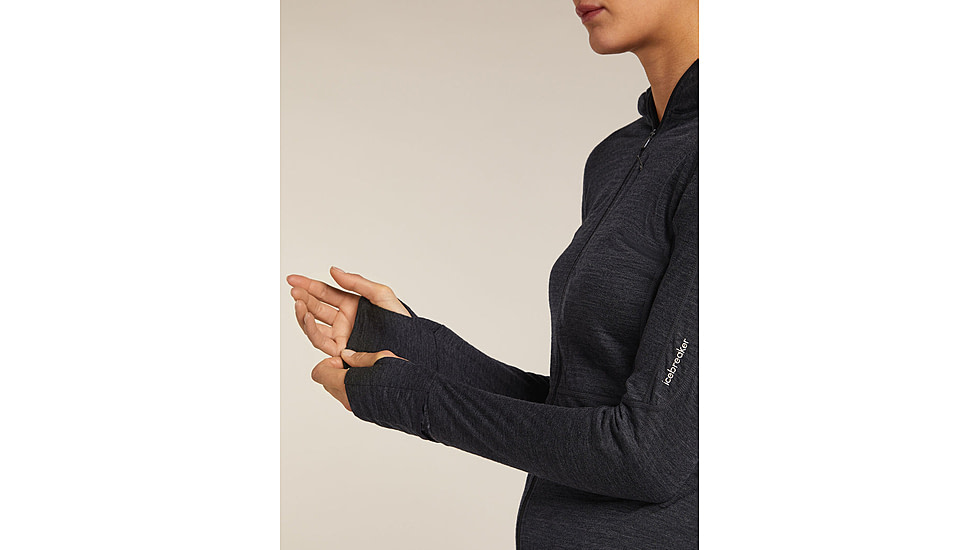 Icebreaker Merino Blend 200 RealFleece Descender Long Sleeve Zip Hoodie - Womens