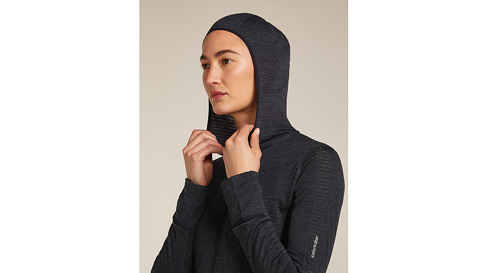Icebreaker Merino Blend 200 RealFleece Descender Long Sleeve Zip Hoodie - Womens