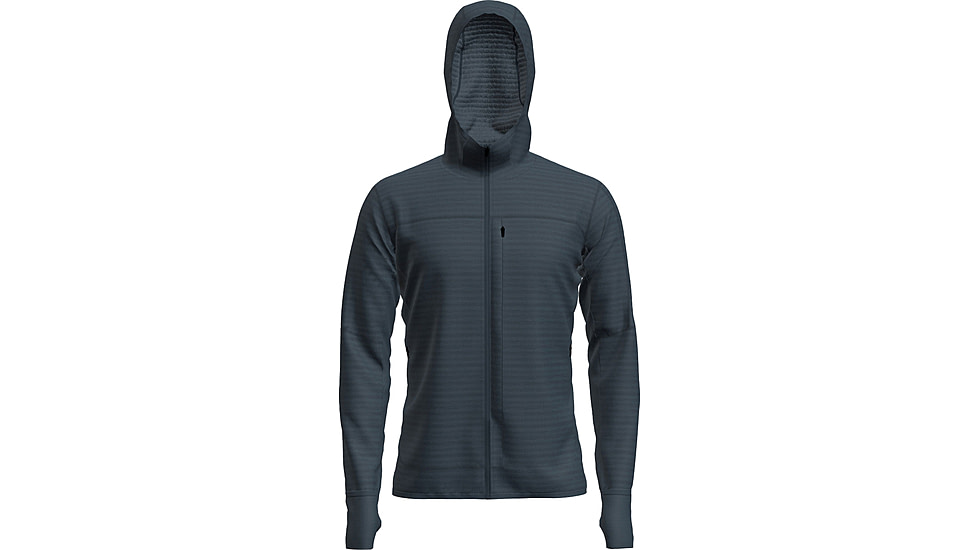 Icebreaker Merino Blend 300 RealFleece Descender Long Sleeve Zip Hoodie - Mens