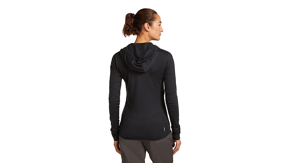 Icebreaker Merino Blend 300 RealFleece Descender Long Sleeve Zip Hoodie - Womens