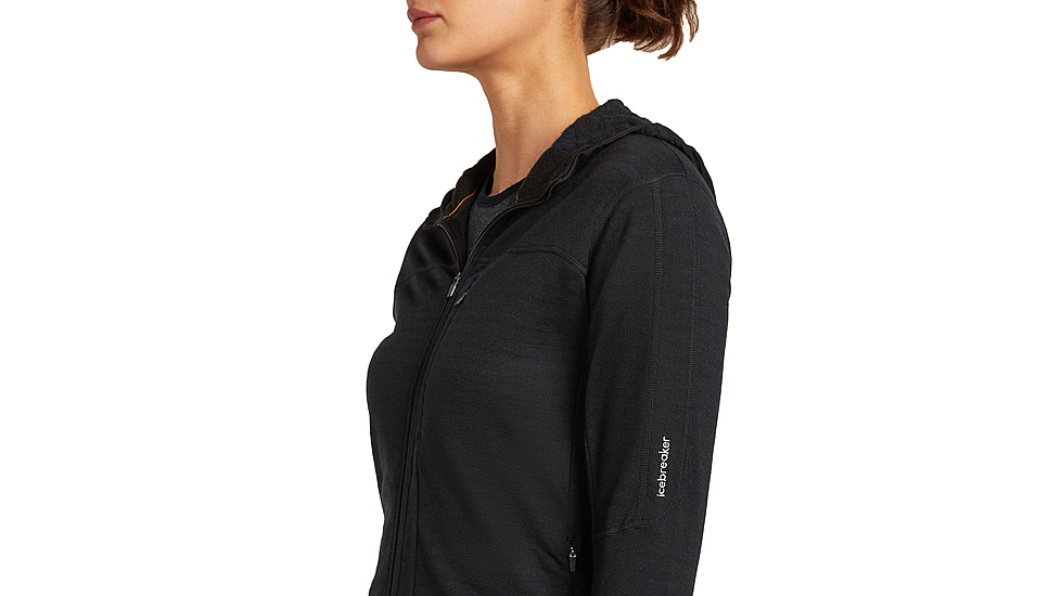 Icebreaker Merino Blend 300 RealFleece Descender Long Sleeve Zip Hoodie - Womens