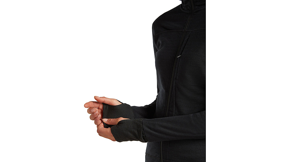 Icebreaker Merino Blend 300 RealFleece Descender Long Sleeve Zip Hoodie - Womens