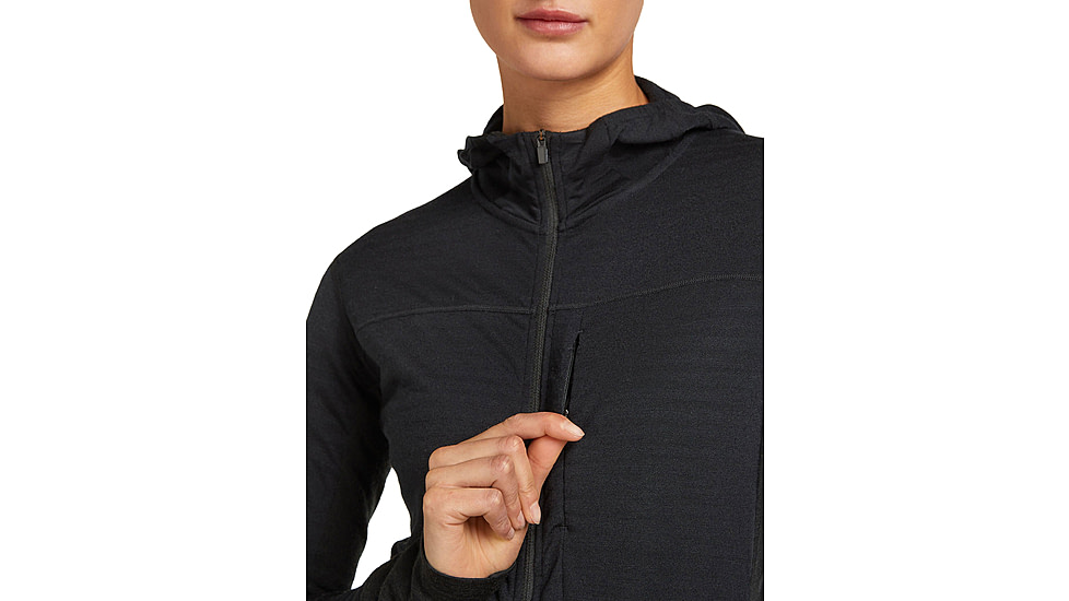 Icebreaker Merino Blend 300 RealFleece Descender Long Sleeve Zip Hoodie - Womens