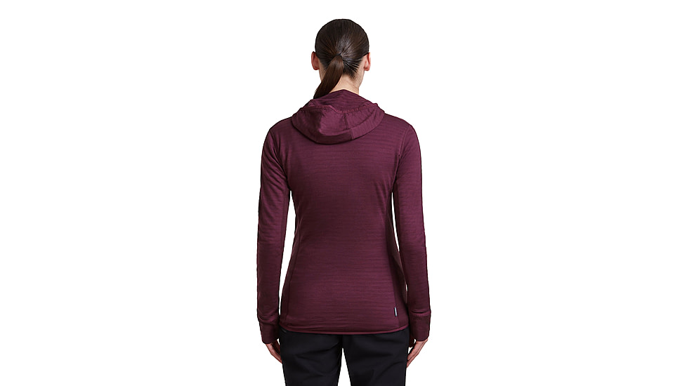 Icebreaker Merino Blend 300 RealFleece Descender Long Sleeve Zip Hoodie - Womens