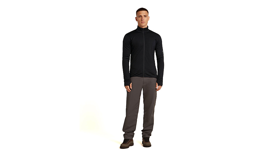 Icebreaker Merino Blend 300 RealFleece Descender Long Sleeve Zip Jacket - Mens, IB0A57QG001XL