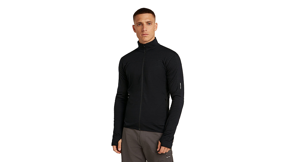 Icebreaker Merino Blend 300 RealFleece Descender Long Sleeve Zip Jacket - Mens, IB0A57QG001XL