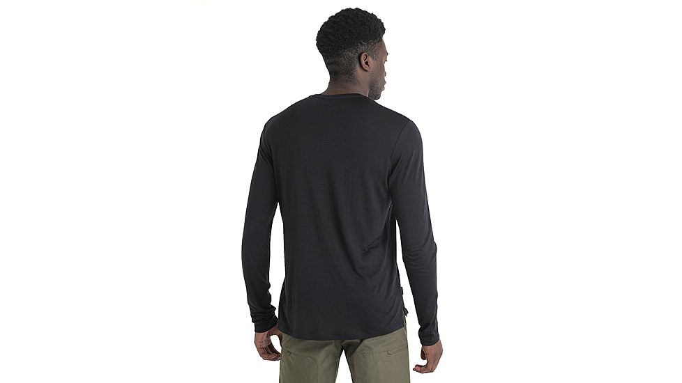 Icebreaker Men Merino 125 Cool-Lite Sphere LS Tee, Black, M, IB0A56ZL001M