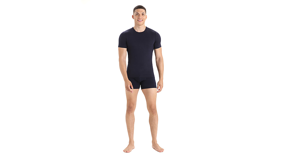 Icebreaker Men Merino 150 Anatomica SS Crewe, Midnight Navy, XL, IB103033401XL