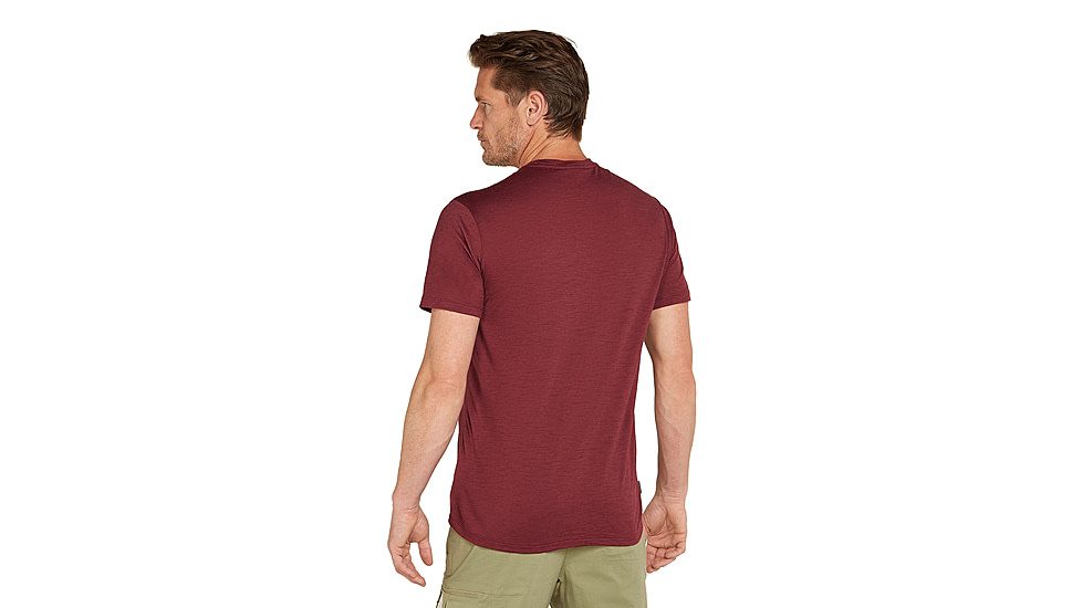 Icebreaker Men Merino 150 Tech Lite SS Tee, Port, L, IB0A56WL01CL
