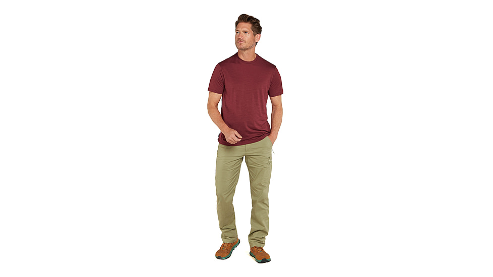 Icebreaker Men Merino 150 Tech Lite SS Tee, Port, L, IB0A56WL01CL