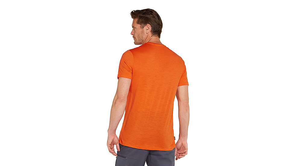 Icebreaker Men Merino 150 Tech Lite SS Tee Pukaki Reflected, Blaze, M, IB0A572Q05NM