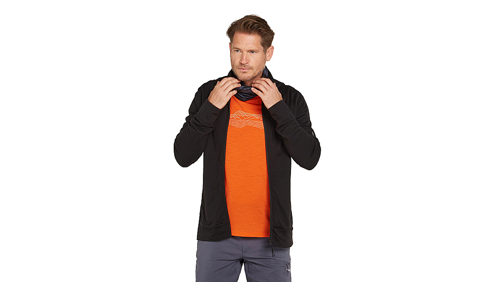 Icebreaker Men Merino 150 Tech Lite SS Tee Pukaki Reflected, Blaze, M, IB0A572Q05NM