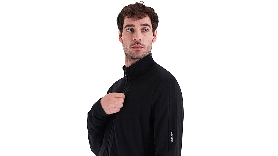 Icebreaker Men Merino 260 Quantum LS Zip, Black, L, IBBA56W1001L