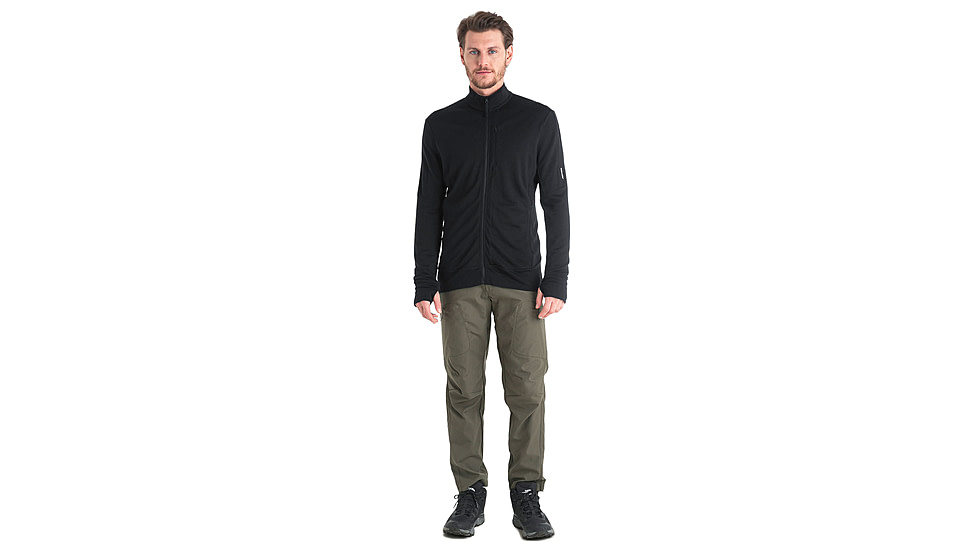 Icebreaker Men Merino 260 Quantum LS Zip, Black, L, IBBA56W1001L