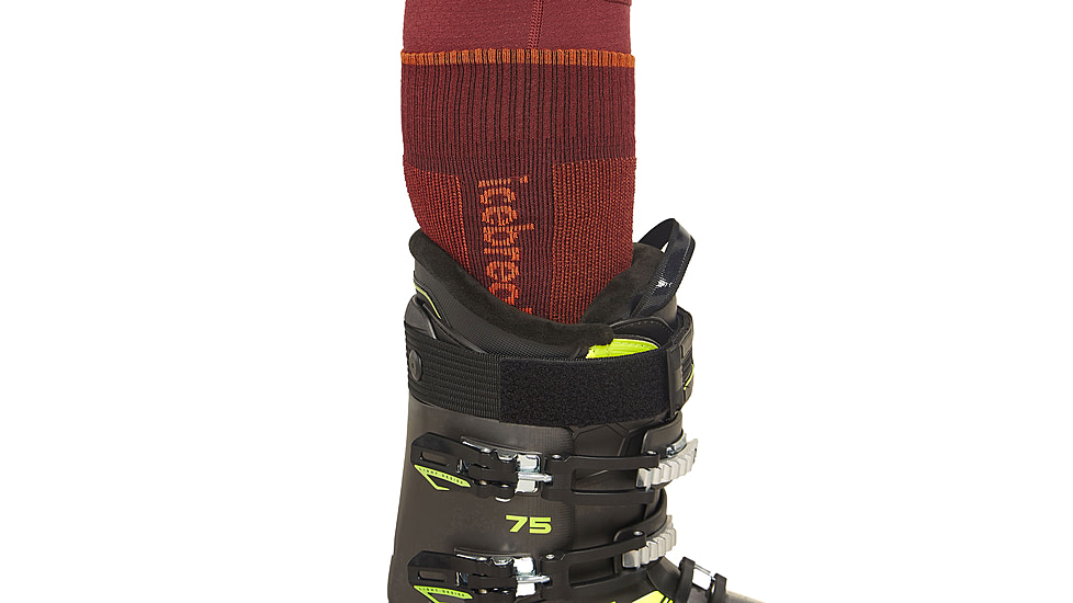 Icebreaker Men Merino Ski+ Medium OTC, Port/Blaze/Cedar Wood, XL, IB0A573P04QXL