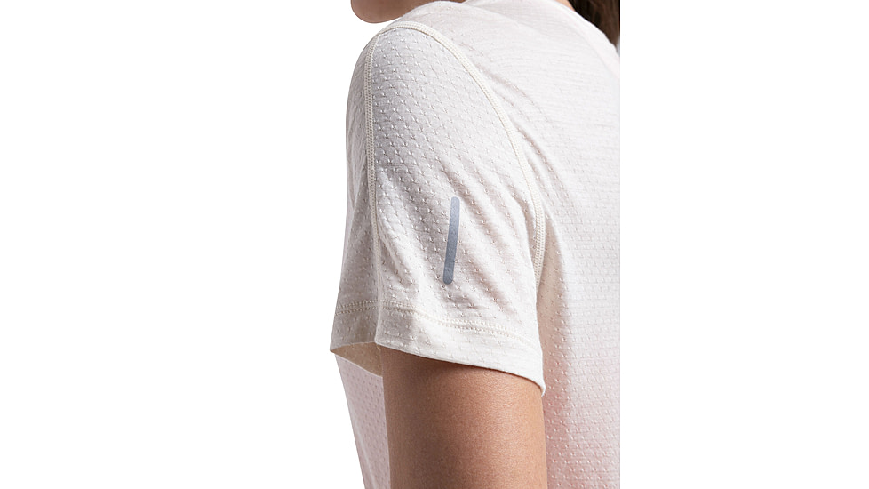 Icebreaker Merino 125 Cool-Lite Speed SS Tee - Womens, Chalk, Medium, IB0A56XV732M