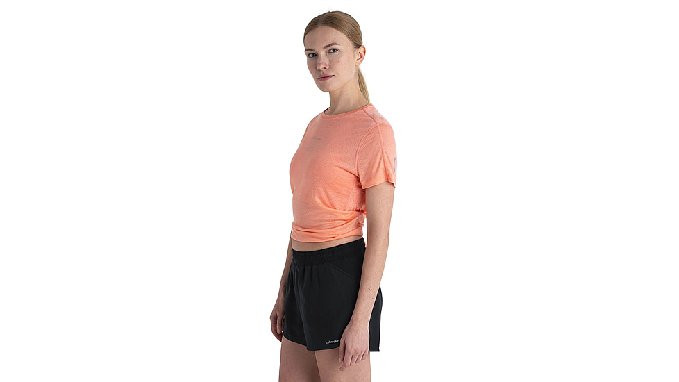 Icebreaker Merino 125 Cool-Lite Speed SS Tee - Womens, Glow, Extra Small, IB0A56XV629XS
