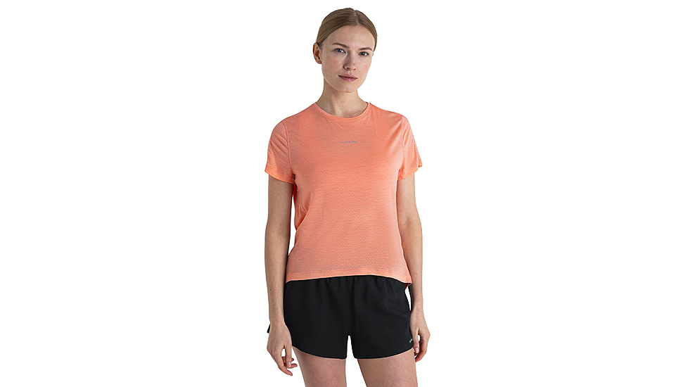 Icebreaker Merino 125 Cool-Lite Speed SS Tee - Womens, Glow, Extra Small, IB0A56XV629XS