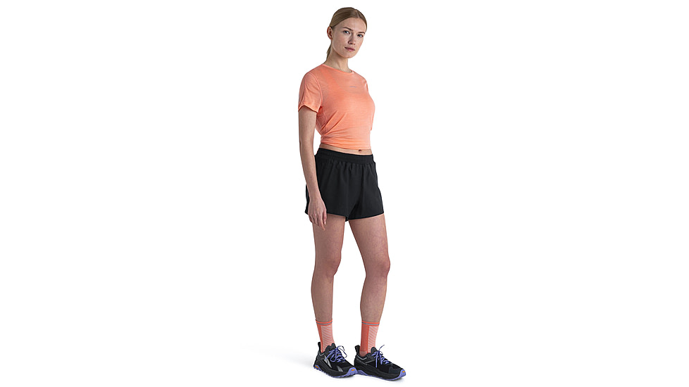 Icebreaker Merino 125 Cool-Lite Speed SS Tee - Womens, Glow, Extra Small, IB0A56XV629XS